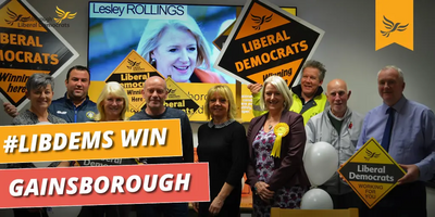 Big win for the Liberal Democrats in Gainsborough